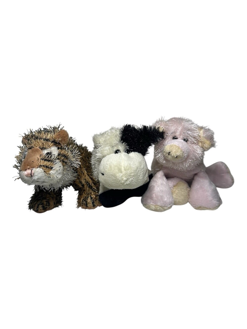 Webkinz Ganz Lil Kinz Plush Lot Of 3 - Tiger, Pig, Cow - No Codes